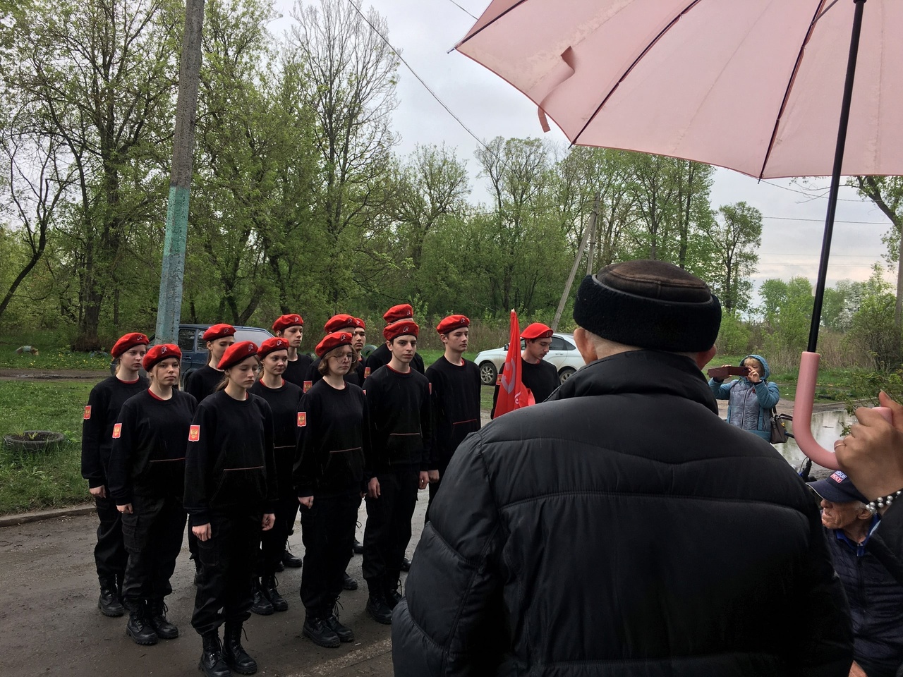 Парад в честь ветерана М.Н. Галкина..